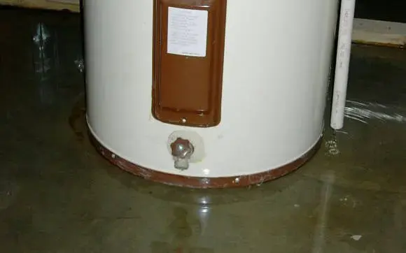 Leaking tank water heater in a Cypress, TX home
